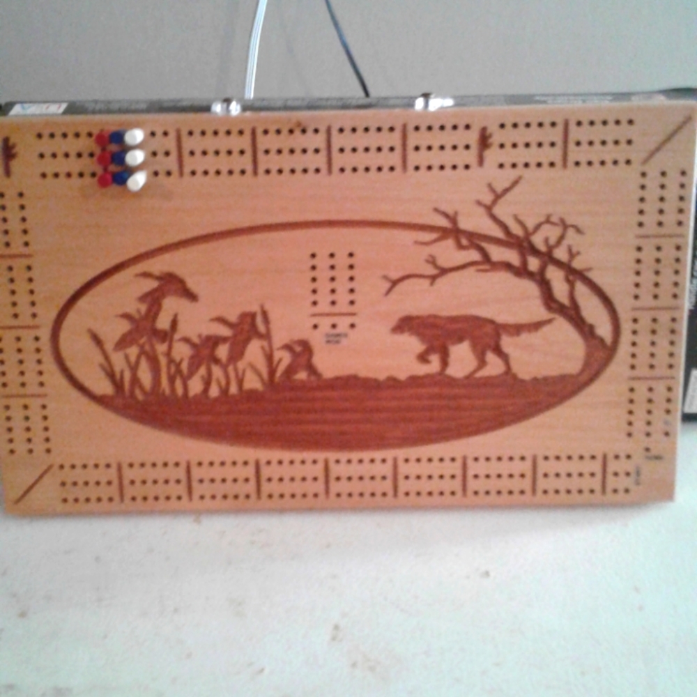 Handmade cribbage board